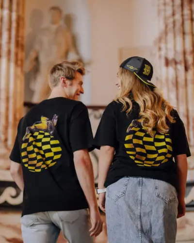 lifestyle photoGLOBAL Essential Tee - Black