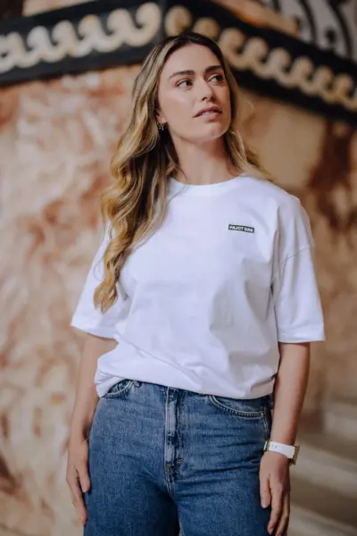 lifestyle photoVICE Essential Tee - White