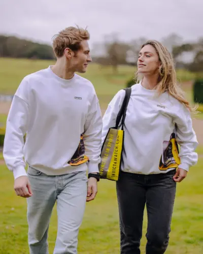 lifestyle photoLIVERY Essential Crew Neck - White