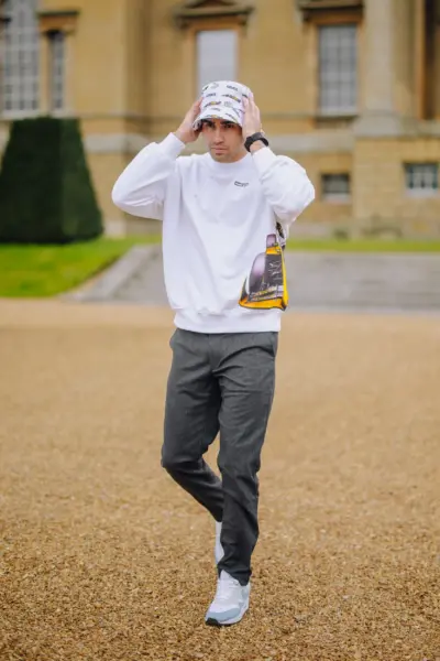 lifestyle photoLIVERY Essential Crew Neck - White