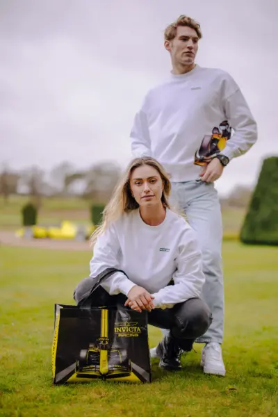 lifestyle photoLIVERY Essential Crew Neck - White