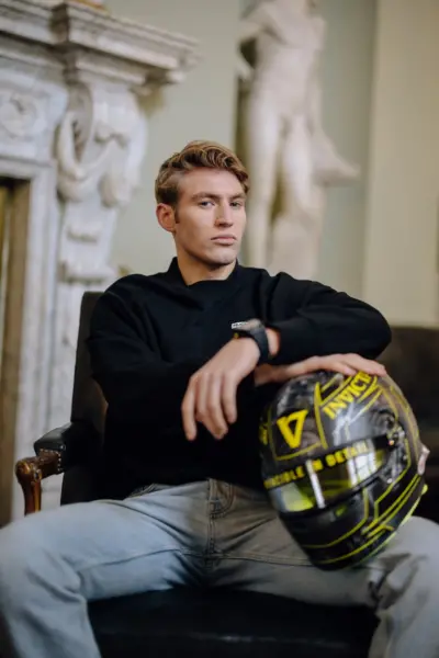 lifestyle photoGLOBAL Essential Crew Neck - Black