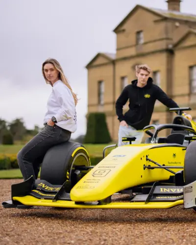 lifestyle photoGLOBAL Essential Crew Neck - White