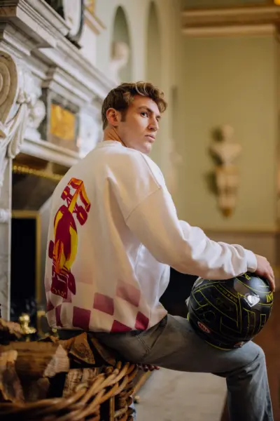 lifestyle photoVICE Essential Crew Neck - White