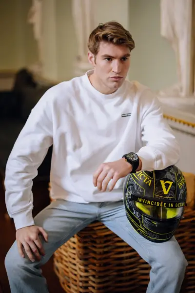 lifestyle photoVICE Essential Crew Neck - White