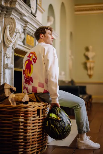 lifestyle photoVICE Essential Crew Neck - White