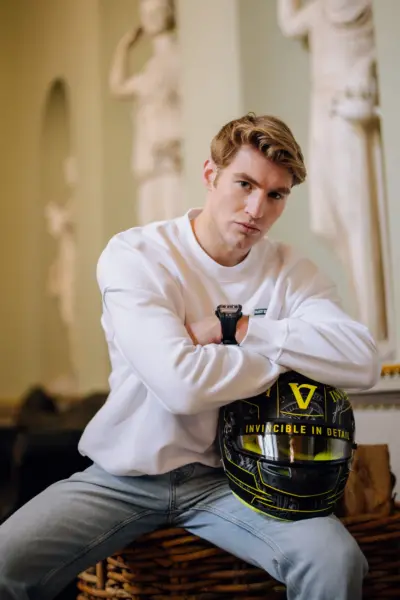 lifestyle photoVICE Essential Crew Neck - White