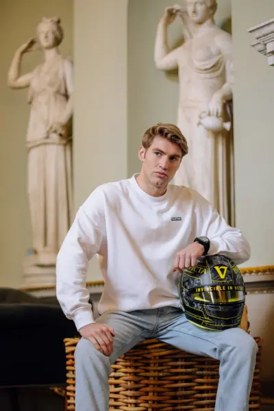 lifestyle photoVICE Essential Crew Neck - White