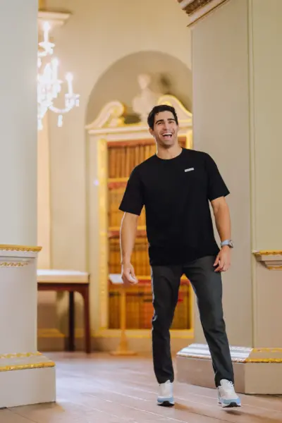 lifestyle photoSUNDAY'S Essential Tee - Black